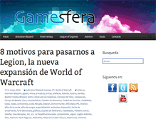 Tablet Screenshot of gamesfera.com